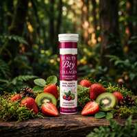 Compléments alimentaires à base de plantes en marque privée OEM, comprimés effervescents de collagène, peptides hydrolysés, multivitamines, soutien pour la peau et les ongles