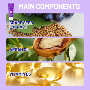 Baume à lèvres Aichun en gros, à base de pépins de raisin, huile d'argan et vitamine B5, masque repulpant anti-âge et anti-<span class=keywords><strong>rides</strong></span> pour lèvres sèches, 50g - Product Image 4
