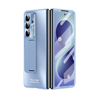 Nouvelle coque pliable tout-en-un électroplaquée pour Samsung Z Fold 8 avec support à bande, protection intégrale de la charnière, résistante aux chutes
