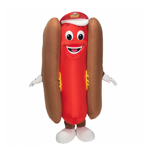 Shengye Custom Made Fast Food Company Restaurant Magasin Marque Activité Publicité Mascotte Dessin Animé <span class=keywords><strong>Saucisse</strong></span> Hot Dog Mascotte <span class=keywords><strong>Costume</strong></span> - Product Image 1