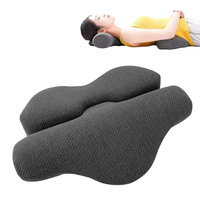 Oreiller ergonomique en mousse à mémoire de forme pour le cou, traction cervicale à arche inversée, soutien de la colonne vertébrale pour dormir au lit et soulager les douleurs cervicales