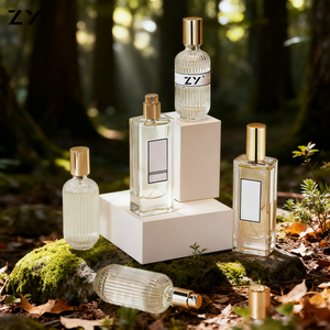 30ml 50ml 100ml từ cap Parfum vuông Vàng nắp Thiết kế thủy tinh sang trọng bơm lại rỗng chai nước hoa - Product Image 1