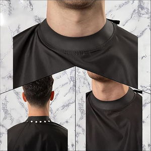 Low Moq Custom logo Personal Waterproof Polyester Beauty Salon Haircut Apron Gown Barber Silicone Collar for <strong>Hairdressing</strong> <strong>Cape</strong> - Product Image 1