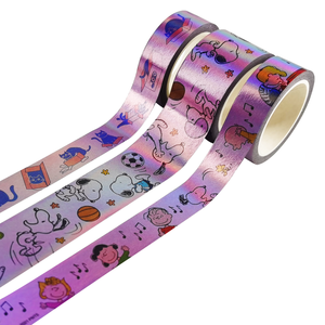 Álbum de recortes impreso personalizado, <span class=keywords><strong>papel</strong></span> de aluminio holográfico kawaii, artículos de papelería - Product Image 4