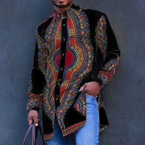 <span class=keywords><strong>Chemise</strong></span> à manches longues pour hommes M-4XL, style africain, imprimé léopard, chemises pour hommes très vendues, <span class=keywords><strong>chemise</strong></span> streetwear - Product Image 6