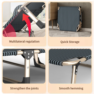 <span class=keywords><strong>Letto</strong></span> Singolo Grande Portatile, Pieghevole e Multifunzionale con Materasso Morbido per Adulti - Product Image 2