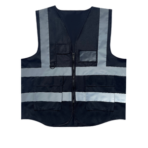 Gilet de sécurité pour <span class=keywords><strong>femme</strong></span> en polyester orange ANSI classe 2 avec bande réfléchissante Logo personnalisé Vêtements de travail réfléchissants pour la construction - Product Image 1