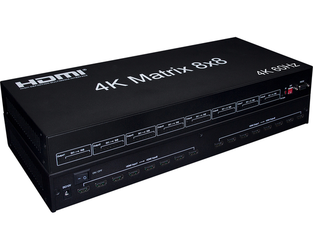 High Technology 8x8 HD HDTV matrix Switch 8 in 8 Out 4K/60Hz
