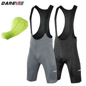 <span class=keywords><strong>Pantaloncini</strong></span> da ciclismo Darevie da uomo, neri, modello Cargo <span class=keywords><strong>Gravel</strong></span>, con compressione, imbottitura morbida e 3 tasche. - Product Image 2