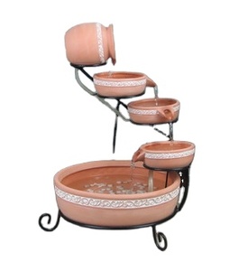 Bella <span class=keywords><strong>fontana</strong></span> solare a cascata con <span class=keywords><strong>fontana</strong></span> in ceramica <span class=keywords><strong>blu</strong></span> per giardino e cortile - Product Image 6
