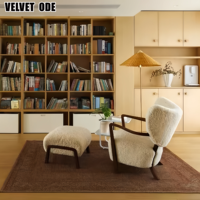 Nouvelle arrivée Fauteuil en tissu laine de mouton Woolf - Moderne et confortable, siège unique, fauteuil élégant pour salon