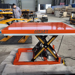 AC Powered 500KG 1000KG Elektrischer Scheren hub tisch mit Rollen - Product Image 1