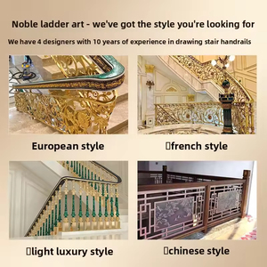 Rampe d'escalier artistique <span class=keywords><strong>en</strong></span> aluminium, main courante moderne et minimaliste pour intérieur, <span class=keywords><strong>en</strong></span> alliage de laiton massif, <span class=keywords><strong>balustrade</strong></span> sculptée à fixation au sol - Product Image 4