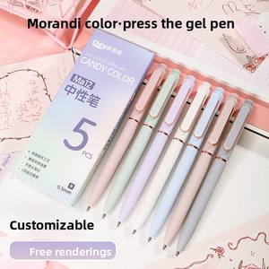 615 व्यक्तिगत लोगो मोरांडी बुलेट जेल पेन 0.5 मिमी धातु रिफिल विज्ञापन हस्ताक्षर काले प्लास्टिक पेन स्टेशनरी - Product Image 5