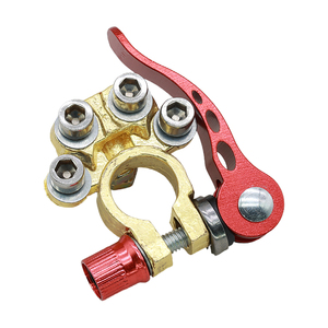Abrazadera de batería de latón, Terminal de tornillo de liberación rápida de litio, portátil, desmontable, práctico - Product Image 3