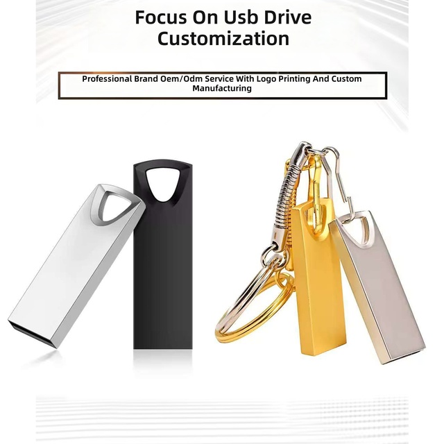 Metal Triangle USB Flash Drive 8GB Custom Printed Laser Engraved Logo Portable Hanging Large Capacity Gift USB Stick