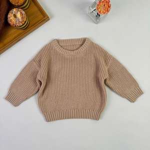 カスタムニット子供冬セーターヴィンテージプルオーバーガールズボーイズ長袖ルーズトップベビーコットンセーター - Product Image 3