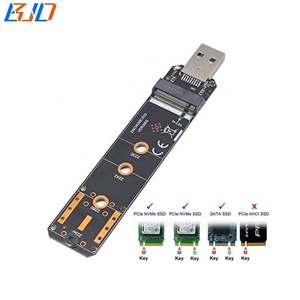 Adattatore Convertitore da Porta USB 3.0 a <span class=keywords><strong>M</strong></span>.2 NGFF Key B+<span class=keywords><strong>M</strong></span> Key-<span class=keywords><strong>M</strong></span> Key-B per SSD NVME SATA 2230 2242 2260 2280 - Product Image 3