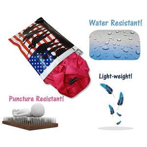 Bolsas de correo de plástico planas con envío de camisetas de EE. UU. personalizadas, impermeables, autosellantes, bandera americana, <span class=keywords><strong>Poly</strong></span> <span class=keywords><strong>Mailer</strong></span> para negocios de ropa - Product Image 4