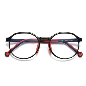 Montures de lunettes vintage Tr90 rondes pour enfants, <span class=keywords><strong>filtre</strong></span> anti-lumière bleue, lunettes de jeu sur <span class=keywords><strong>ordinateur</strong></span>, lunettes anti-lumière bleue, blocage de la lumière bleue 2026 - Product Image 4