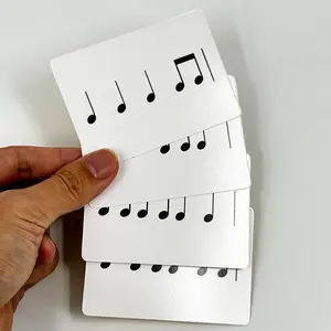 Oem Op Maat Afdrukken Engelse Muziek Leren Flash Kaarten Papier Kinderen Kinderen Educatief Kaartspel