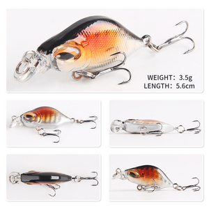 2023 nuovo arrivo che affonda 3.5g 56mm ABS in plastica <span class=keywords><strong>con</strong></span> ritenzione nitida ami da <span class=keywords><strong>pesca</strong></span> esca Minnow per acqua dolce e salata - Product Image 6