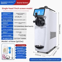 Nouvelle machine à glace molle portable de table 220V, usage commercial intensif, multi-prises, rapide, style italien, mini-fabricateur