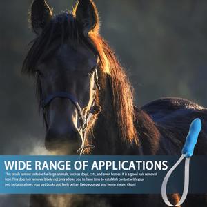 Cepillo de Aseo para Mascotas: Ganado, Caballos, Ovejas, Perros y Gatos - Cuchilla Antiprurito para Eliminar el Pelo y Dientes Serrilados para Raspar y Eliminar el Sudor - Product Image 5