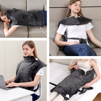 Coussin chauffant portable à 6 niveaux de température, lavable en machine, arrêt automatique après 2 heures, pour le cou, les épaules et le dos (soulagement des douleurs) - Vente chaude