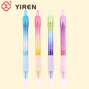 YIREN Rhinestone decorado gradiente bolígrafos cuerpo transparente palabras inspiradoras chicas favoritas - Product Image 2