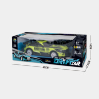 Voiture de drift RC HTL 2.4G à l'échelle 1:14 avec contrôle des lumières et réglage de la vitesse, jouet de course télécommandé haute vitesse pour enfants et adultes