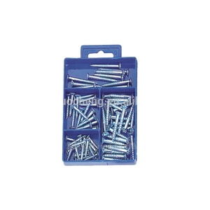 <span class=keywords><strong>Kit</strong></span> d'assortiment de vis à tête plate en plastique, pièces, avec boîte en plastique, feuilles phillips - Product Image 1