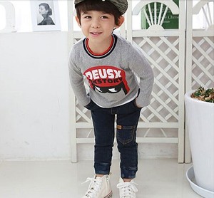 T-shirt pour enfants décontracté et épais, vente en gros chinoise 2016, pas cher - Product Image 4