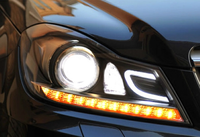 Phare LED SJC pour Mercedes-Benz Classe C W204 C180 C200 2012-2014, pièce automobile Plug and Play, feux avant de circulation