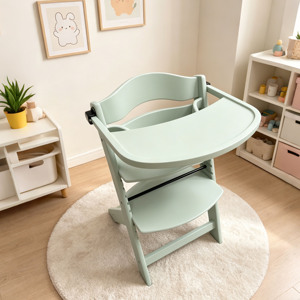 Chaise haute pour bébé, chaise haute en bois multifonctionnelle pour bébé - Product Image 4