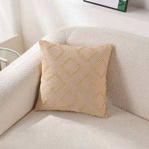 Coussin décoratif en coton et lin <span class=keywords><strong>de</strong></span> style classique, simple et moderne, 45x45 cm, motif géométrique, pour canapé, pour salon - Product Image 6