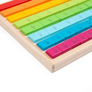 Fraction mathématique éducative et bâtons décimaux pour la classe de maternelle préscolaire et l'apprentissage à la maison jouets mathématiques amusants - Product Image 5