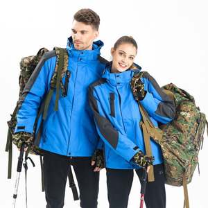 เสื้อกันลมสำหรับฤดูหนาวเสื้อแจ็กเก็ตเดินป่าตั้งแคมป์แบบสามในหนึ่งสำหรับกลางแจ้ง - Product Image 6