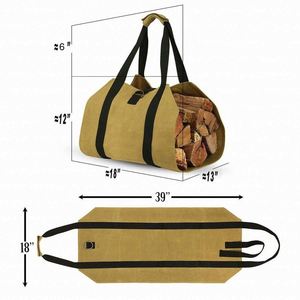 Sac de rangement pour bois de chauffage grande capacité, vente en gros d'usine, sac de rangement pour bois portable pour le camping en plein air - Product Image 5