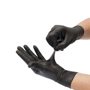 Gants en vinyle noirs hypoallergéniques économiques, gants en vinyle jetables pour la protection des mains - Product Image 3