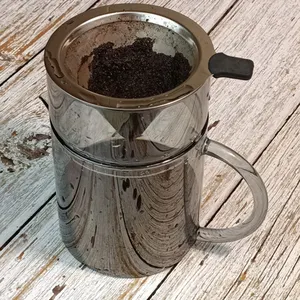 HIGHWIN 750ml Glas über Kaffee maschine gießen Kaffee tropfer Brewer Kaffeekanne mit Edelstahl filter