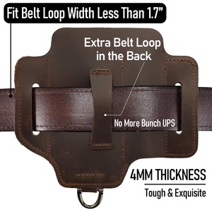 EDC Multi-functional <strong>Tool</strong> <strong>Kit</strong> Portable Leather <strong>Tool</strong> Storage Waist <strong>Bag</strong> - Product Image 5