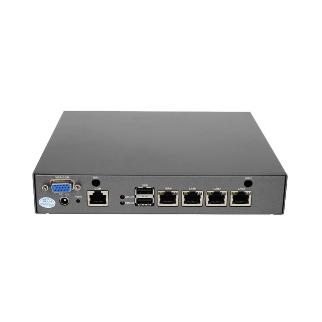 XLW Firewall Mini Intel Celeron J4125 J1900 DDR4 MSATA Win10 Openwrt Ikuai VGA 4 Port Gigabit Fanless Industrial PC for Factory