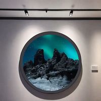 HXXK TOUCH 2024 Écran LCD IPS rond de 23,6 pouces avec écran tactile, résolution 1280x1280, indice de protection IP65 pour affichage numérique