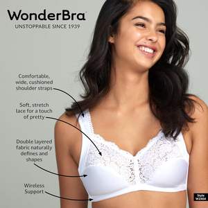 Soutien-gorge sans armatures <span class=keywords><strong>Wonderbra</strong></span> en dentelle florale, soutien-gorge quotidien à maintien complet et rembourré - Product Image 2