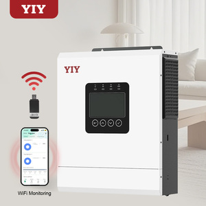 5kw 6kw 6,2kw Zuivere Sinus Omvormer Voor Zonne-Energie Met Mppt Controller 5000W 6000W 48vdc Naar 220/230vac Off Grid Hybride Zonne-Energie Omvormer - Product Image 1