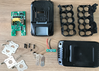 Carcasa de Plástico para Batería de Litio de Herramientas Eléctricas MAK MKT 18V con Placa de Protección de Circuito PCB, Kits y Piezas BMS CKD SKD