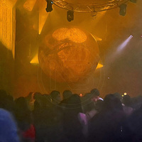 Modèle publicitaire de sphère géante de lune gonflable avec de grandes planètes gonflables de coup d'air de PVC de lumière menée