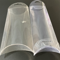 Top Vente Pliable Transparent En Plastique PET Oreiller Boîtes D'emballage avec Logo Personnalisé Matériaux Recyclés 0.3mm D'épaisseur HXC Marque