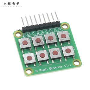 Módulo de teclado matricial V1.1 de 8 botones para interfaz humana de microcontrolador - Product Image 1